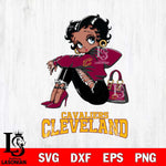 Cleveland Cavaliers Betty Boop Black Fan Girl Svg Eps Dxf Png File, Digital Download, Instant Download