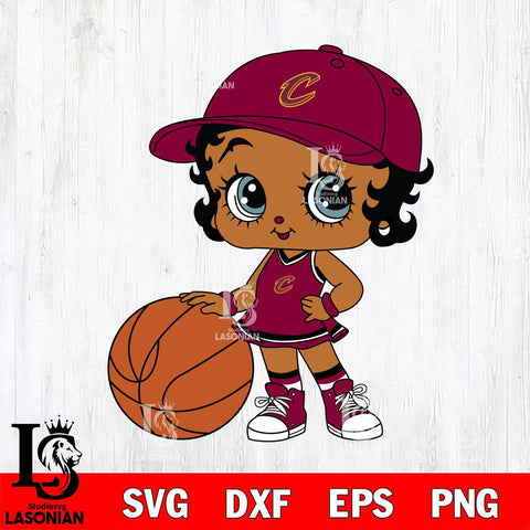 Cleveland Cavaliers Betty Boop NBA 11 Svg Eps Dxf Png File, NBA svg, Digital Download, Instant Download