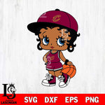 Cleveland Cavaliers Betty Boop NBA 2 Svg Eps Dxf Png File, NBA svg, Digital Download, Instant Download