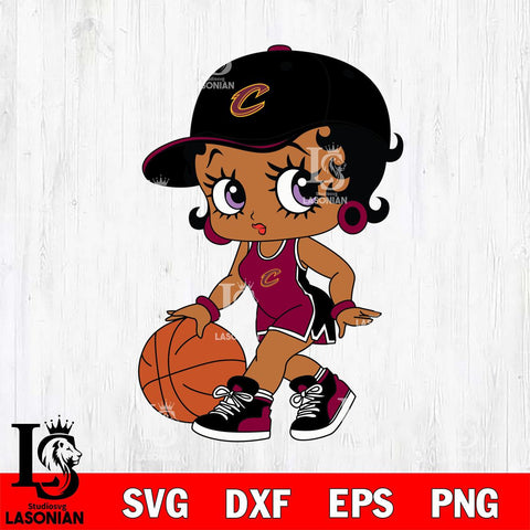 Cleveland Cavaliers Betty Boop NBA 5 Svg Eps Dxf Png File, NBA svg, Digital Download, Instant Download