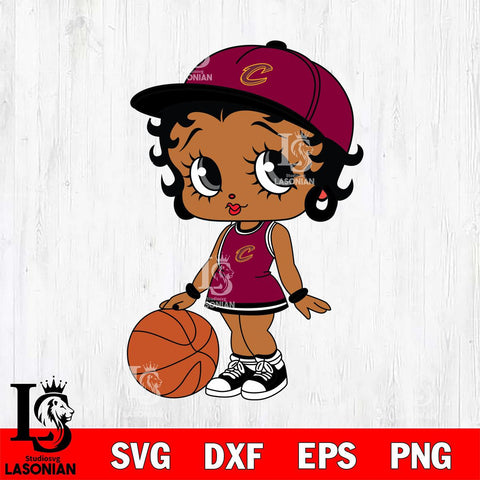 Cleveland Cavaliers Betty Boop NBA 6 Svg Eps Dxf Png File, NBA svg, Digital Download, Instant Download