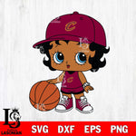 Cleveland Cavaliers Betty Boop NBA 8 Svg Eps Dxf Png File, NBA svg, Digital Download, Instant Download