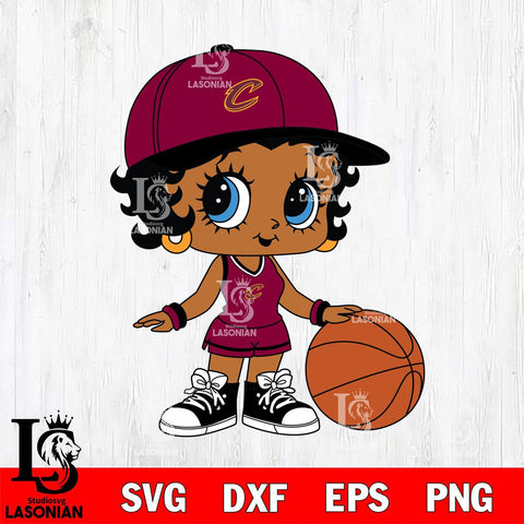 Cleveland Cavaliers Betty Boop NBA 9 Svg Eps Dxf Png File, NBA svg, Digital Download, Instant Download