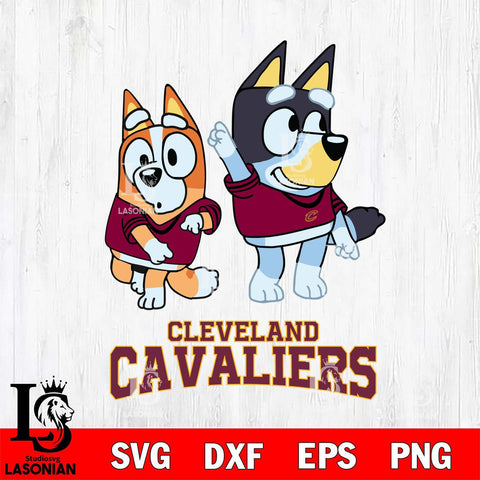 Cleveland Cavaliers Bluey Chilli Mode Dance Svg Eps Dxf Png File, Digital Download, Instant Download