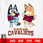 Cleveland Cavaliers Bluey Chilli Sport Svg Eps Dxf Png File, Digital Download, Instant Download