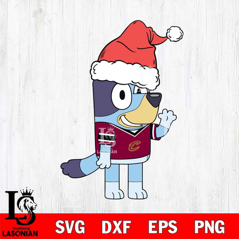 Cleveland Cavaliers Bluey Christmas Svg Eps Dxf Png File, Digital Download, Instant Download