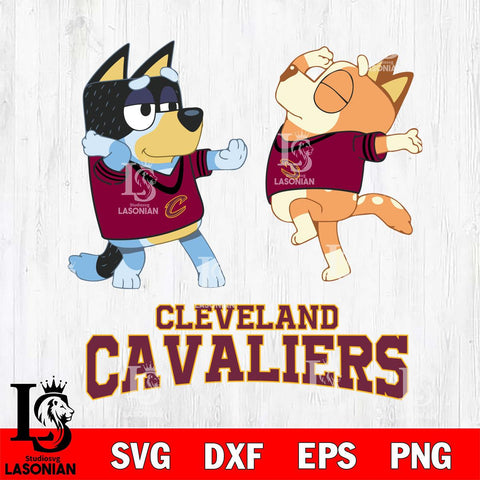 Cleveland Cavaliers Bluey Dance Svg Eps Dxf Png File, Digital Download, Instant Download