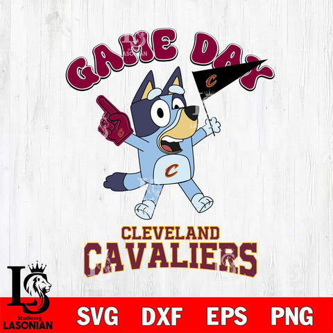 Cleveland Cavaliers Bluey Game Day Svg Eps Dxf Png File, Digital Download, Instant Download