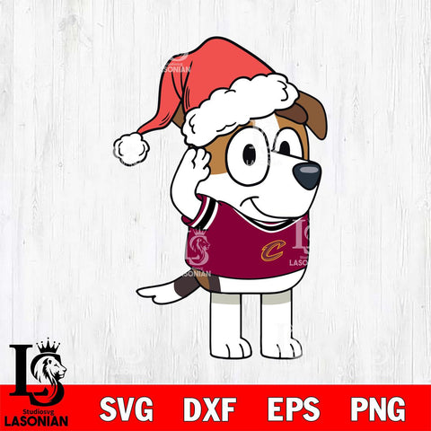 Cleveland Cavaliers Bluey Jack Christmas Svg Eps Dxf Png File, Digital Download, Instant Download