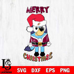 Cleveland Cavaliers Bluey Merry Christmas Bluey Santa Claus Svg Eps Dxf Png File, Digital Download