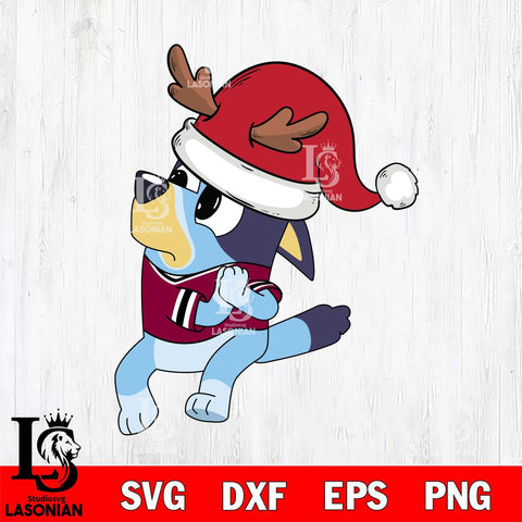 Cleveland Cavaliers Bluey Santa Claus Christmas Svg Eps Dxf Png File, Digital Download, Instant Download