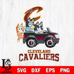 Cleveland Cavaliers Bluey friends Svg Eps Dxf Png File, NBA svg, Digital Download, Instant Download