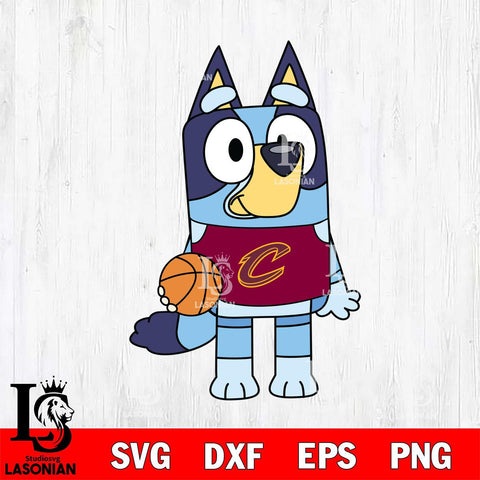 Cleveland Cavaliers Bluey sport 2 Svg Eps Dxf Png File, Digital Download, Instant Download