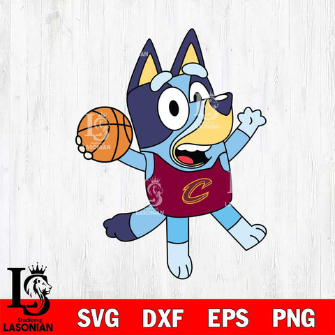 Cleveland Cavaliers Bluey sport 3 Svg Eps Dxf Png File, Digital Download, Instant Download