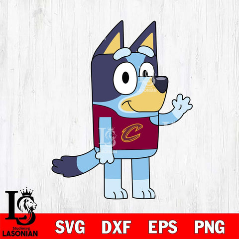 Cleveland Cavaliers Bluey sport 5 Svg Eps Dxf Png File, Digital Download, Instant Download