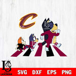 Cleveland Cavaliers Bluey sport 6 Svg Eps Dxf Png File, Digital Download, Instant Download