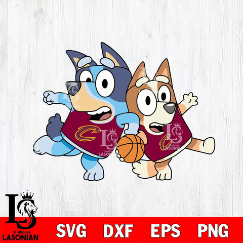 Cleveland Cavaliers Bluey sport 7 Svg Eps Dxf Png File, Digital Download, Instant Download