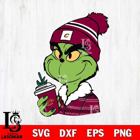 Cleveland Cavaliers Boujee Grinch Svg Eps Dxf Png File, Digital Download, Instant Download