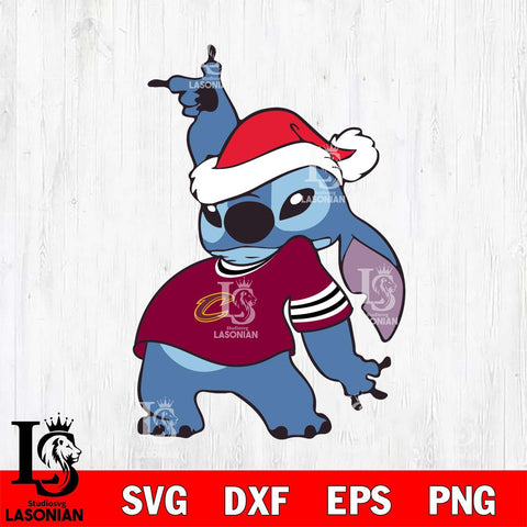 Cleveland Cavaliers Disney Lilo & Stitch Christmas Svg Dxf Eps Png file, Digital download,Clipart, Cut Files Cricut , Silhouette