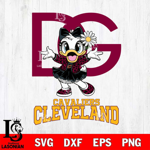 Cleveland Cavaliers Dolce And Gabbana Daisy Duck Disney Svg Eps Dxf Png File, Digital Download, Instant Download