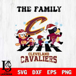 Cleveland Cavaliers Family Bluey Christmas Svg Eps Dxf Png File, Digital Download