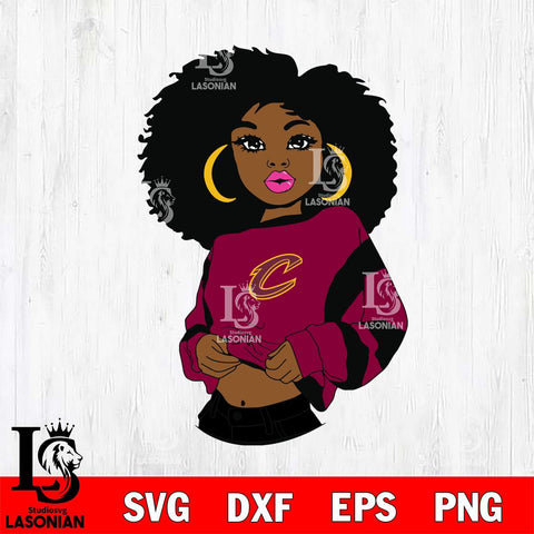 Cleveland Cavaliers Girls sport 6 Svg Eps Dxf Png File, Digital Download, Instant Download