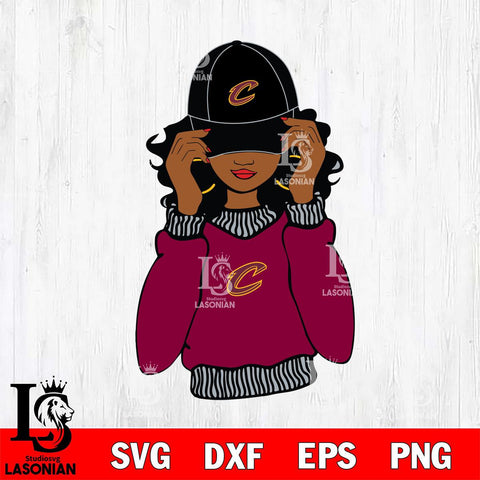 Cleveland Cavaliers Girls sport 7 Svg Eps Dxf Png File, Digital Download, Instant Download