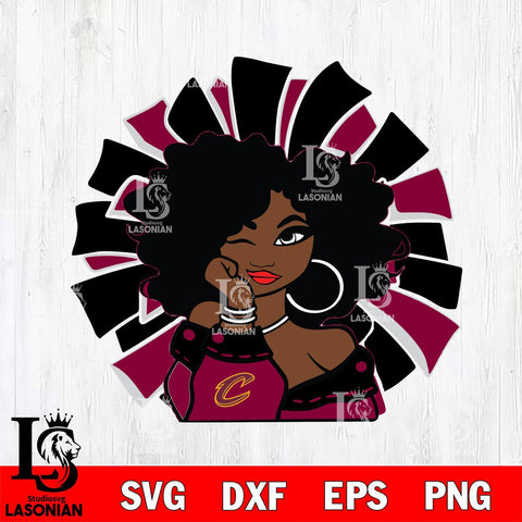 Cleveland Cavaliers Girls sport 8 Svg Eps Dxf Png File, Digital Download, Instant Download