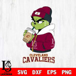 Cleveland Cavaliers Grinch Bougie Christmas Cut Files Cricut, Svg Dxf Eps Png file , Silhouette