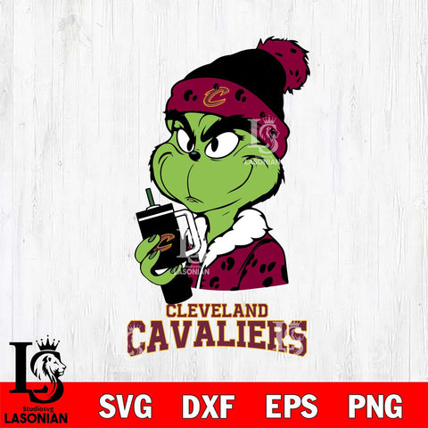 Cleveland Cavaliers Grinch Bougie Leopard Svg Eps Dxf Png File, Digital Download, Instant Download