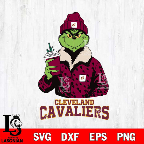 Cleveland Cavaliers Grinch Christmas Cut Files Cricut, Svg Dxf Eps Png file , Silhouette