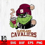 Cleveland Cavaliers Grinch Cofffe Hoodie Cut Files Cricut, Svg Dxf Eps Png file , Silhouette