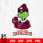 Cleveland Cavaliers Grinch Football Christmas Cut Files Cricut, Svg Dxf Eps Png file , Silhouette