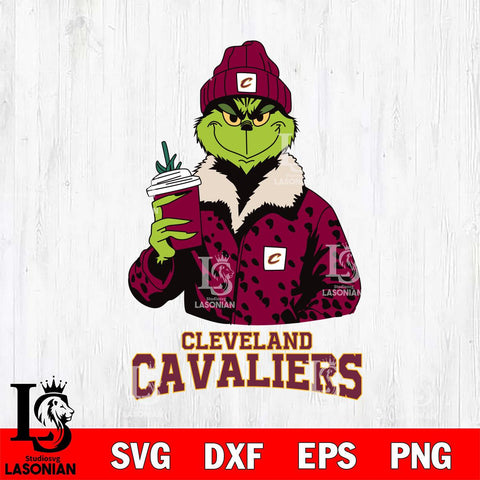 Cleveland Cavaliers Grinch Leopard Svg Eps Dxf Png File, Digital Download, Instant Download