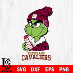 Cleveland Cavaliers Grinch Tree Cake Svg Eps Dxf Png File, Digital Download, Instant Download