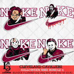 Cleveland Cavaliers Halloween Nike NBA Bundle 4 Svg Eps Dxf Png File, Digital Download, Instant Download