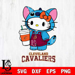 Cleveland Cavaliers Hello Kitty Stitch Svg Eps Dxf Png File, NBA svg, Digital Download, Instant Download