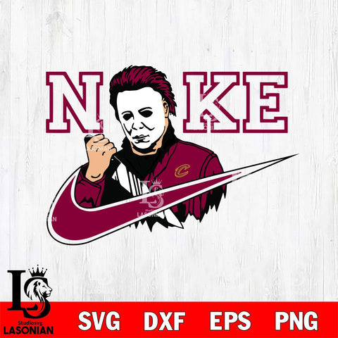 Cleveland Cavaliers Michael Myers Nike Svg Eps Dxf Png File, Digital Download, Instant Download