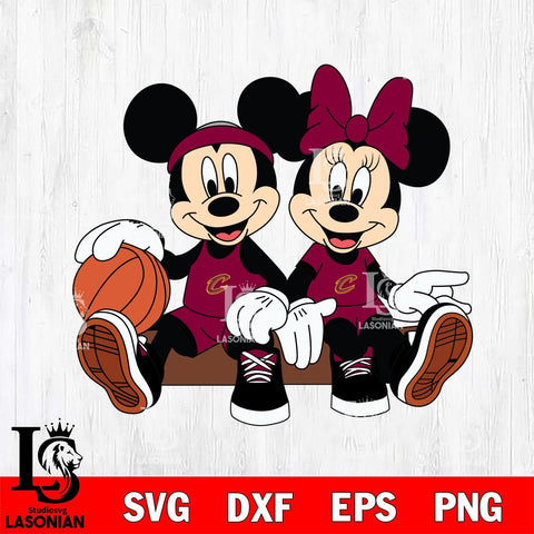 Cleveland Cavaliers Mickey Minne 2 Nba Svg Eps Dxf Png File, NBA svg, Digital Download, Instant Download