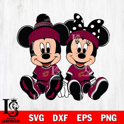 Cleveland Cavaliers Mickey Minne 3 Nba Svg Eps Dxf Png File, NBA svg, Digital Download, Instant Download