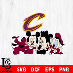 Cleveland Cavaliers Mickey Minne 5 Nba Svg Eps Dxf Png File, NBA svg, Digital Download, Instant Download