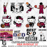 Cleveland Cavaliers NBA Bundle 12 Svg Eps Dxf Png File, Digital Download, Instant Download