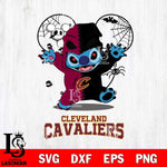 Cleveland Cavaliers Stitch Horror Halloween 2 Svg Eps Dxf Png File, Digital Download, Instant Download