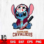 Cleveland Cavaliers Stitch Jason Voorhees Svg Eps Dxf Png File, NBA svg, Digital Download, Instant Download