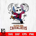 Cleveland Cavaliers Stitch jason voorhees Halloween Svg Eps Dxf Png File, Digital Download, Instant Download