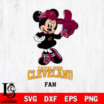 Cleveland Cavaliers #1 Fan Minnie Mouse Svg Eps Dxf Png File, Digital Download, Instant Download