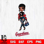 Cleveland Guardians Beautiful Black Fan Girl