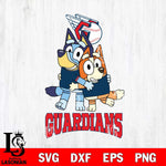 Cleveland Guardians Bluey & Bingo 12 Svg Eps Dxf Png File, MLB svg, Digital Download, Instant Download