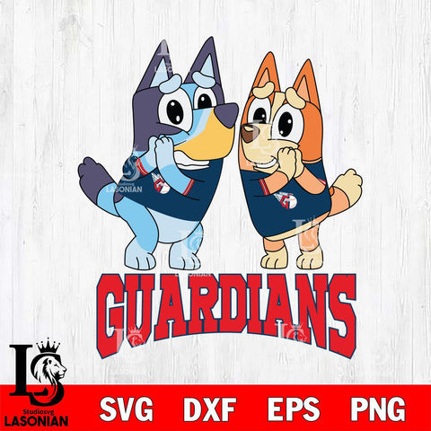 Cleveland Guardians Bluey & Bingo 15 Svg Eps Dxf Png File, MLB svg, Digital Download, Instant Download