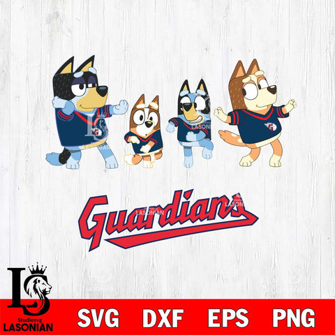 Cleveland Guardians Bluey Dance Mode Squats Svg Eps Dxf Png File, Digital Download, Instant Download